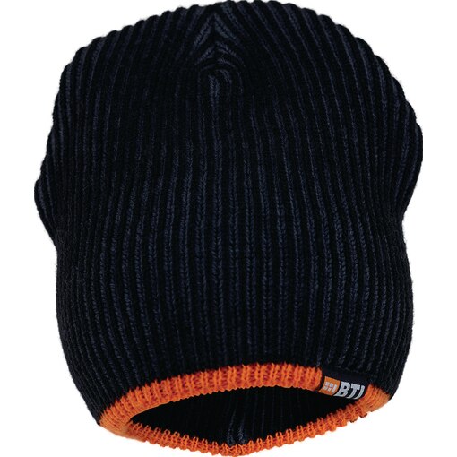 BTI Strickmütze_Schwarz_orange