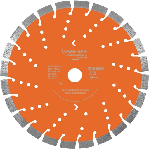 Diamanttrennscheibe Constructionline Premium Matrix-1 230x22,2 mm