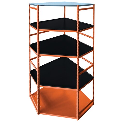 Corner shelf system