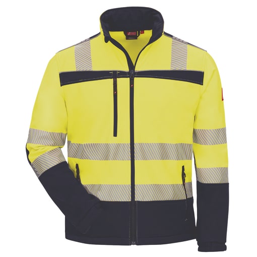 Warnschutz-Softshelljacke Hi-Vis gelb S