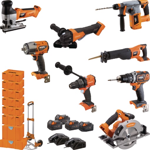 18-Volt-Maschinen-Komplett-Set 5,0 Ah