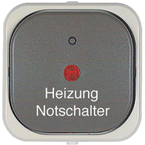 Aufputz-Feuchtraumprogramm aqua plus, Heizungs-Notschalter, Heizungsnotschalter