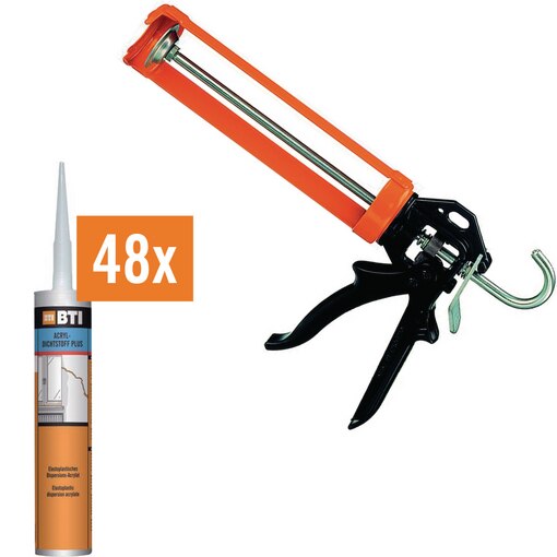 Acryl Dichtstoff plus Set, Skelett Pistole MK 5