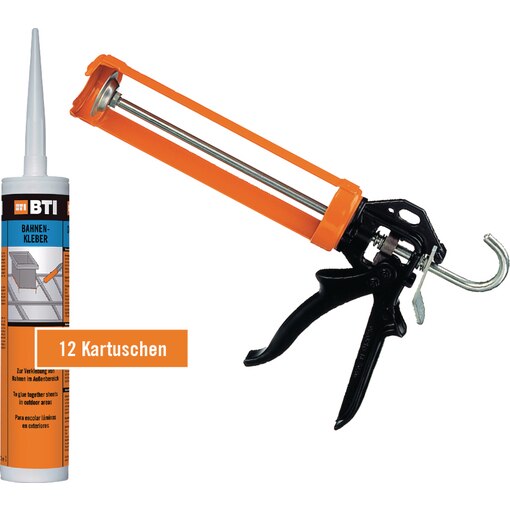 Bahnenkleber-Set + Skelettpistole MK 5