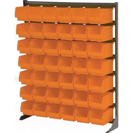 Norm-Regal 10 D mit Lagerboxen Gr. 3 orange