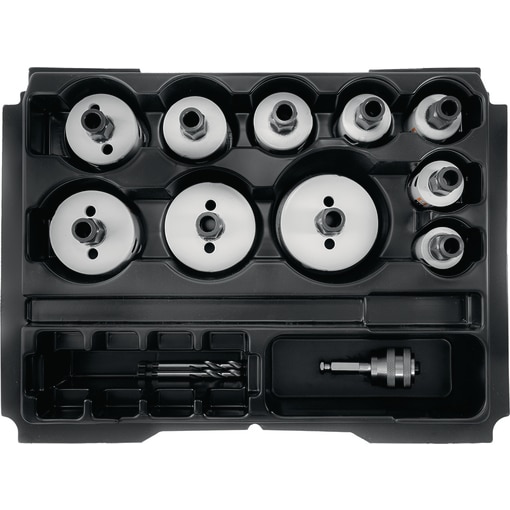 BTI Box 2 + Bi-Metall-Zylindersäge Schnellwechsel-System Inlay