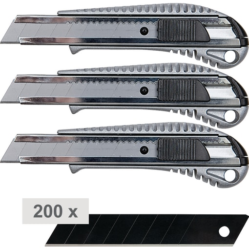 Alu-Cutter-Set schwarz 200