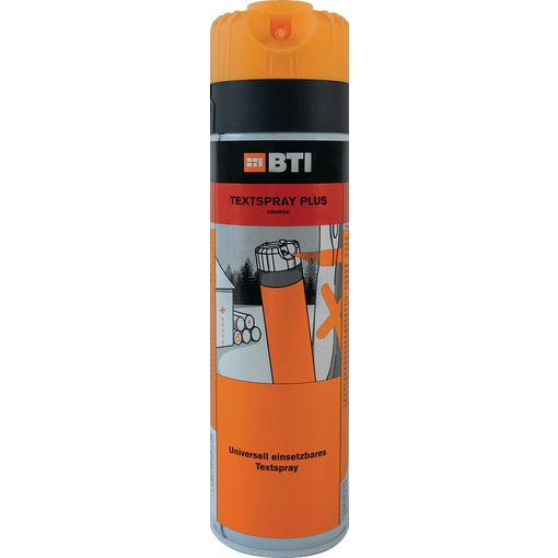 Textspray plus Markierungsspray orange