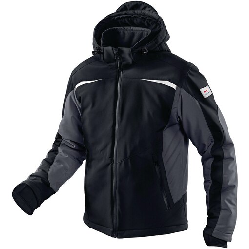 Winter-Softshell-Jacke Pulsschlag schwarz, Winterjacke, Softshelljacke