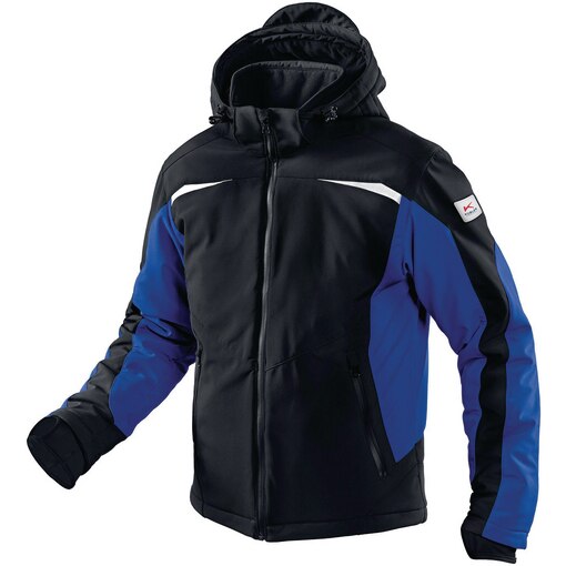 Winter-Softshell-Jacke Pulsschlag schwarz-blau, blau, Winterjacke, Softshelljacke