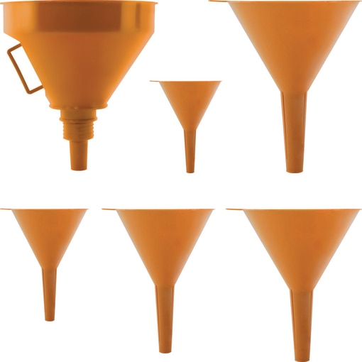 Trichter-Set, 6-teilig, orange
