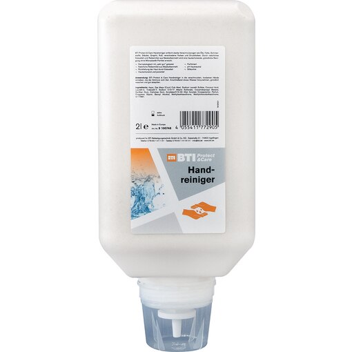 BTI Protect&Care, Protect & Care, Handreiniger 2 Liter Spender, Handreinigung, Waschpaste, Handreinigungspaste, Handwaschpaste