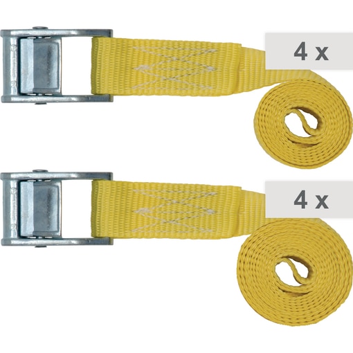 Spanngurt-Set Klemmschloss 1 + 2 m