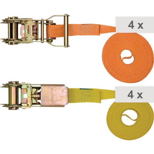 Spanngurt-Set Ratsche 4 + 6 m