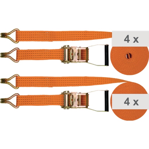 Spanngurt-Set Spitzhaken 6 + 8 m