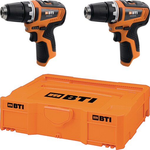2x Akku-Bohrschrauber A-BS1 BL 12 V  in der BTI Box 1