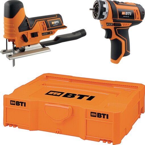 Akku-Bohrschrauber A-BS FC 12 V + Akku-Stichsäge A-ST 12 V BTI Box 1