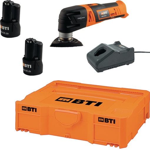 A-UM 12 V + Starter-Set 2 x 2,0 Ah Akkus + Ladegerät in der BTI Box 1