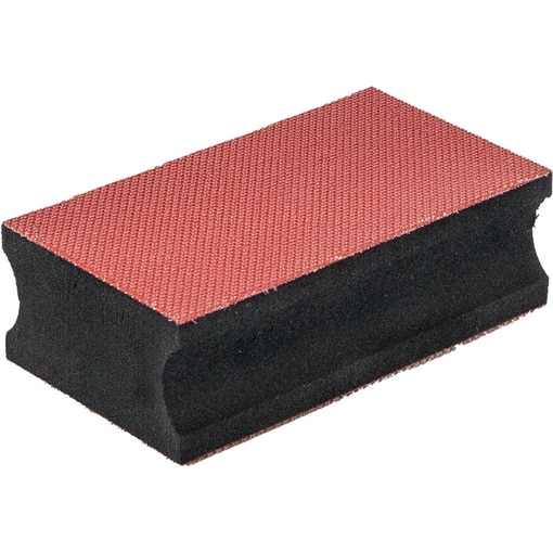 Klett-Schleifklotz eckig 120 x 65 mm, Schleifen, Klettklotz, Schleifmittel, Schleifpapier, Klettsystem, KLS