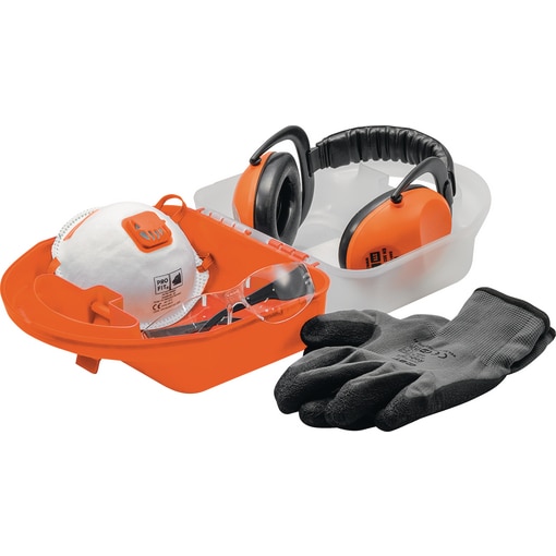 PSA-Koffer Standard 2023, Persönliche Schutzausrüstung, Handschuh, handschuhe, Gehörschutzkapsel, Atemschutzmaske, Feinstaubmaske, Latex, Robuflex, Bügelbrille, Brille
