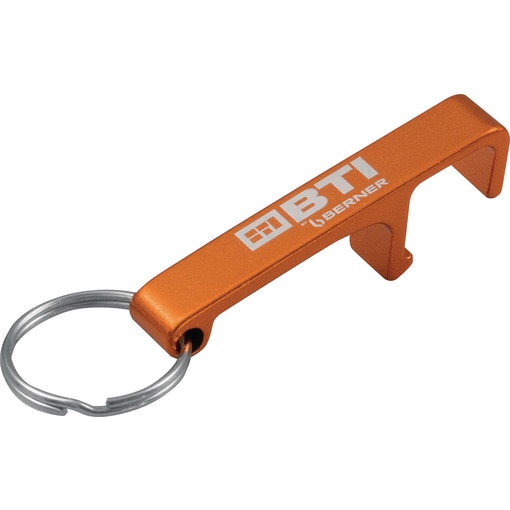 Schlüsselanhänger Flaschenöffner BTI by BERNER, Geschenk, Streuartikel