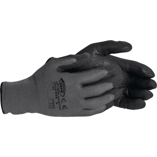 Strickhandschuhe, Nitrilhandschuhe, Nitril-Handschuhe, Strickhandschuh Nitril geschäumt und gesandet