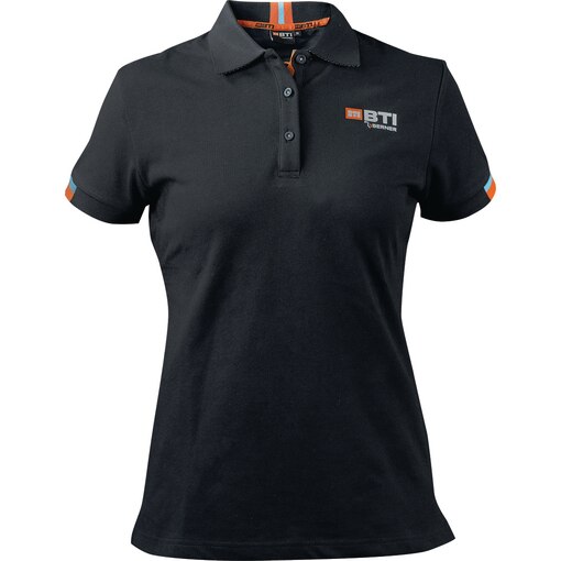 Damen-Poloshirt BTI by BERNER, schwarz, Kragen, Polo