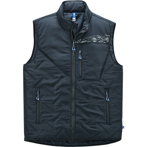 Steppweste schwarz Vorderansicht