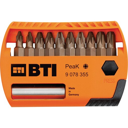 Bit-Depot PeaK Pozidriv, 11-tlg, Bit-Depot PeaK PZ, 11-tlg, Bit-Depots