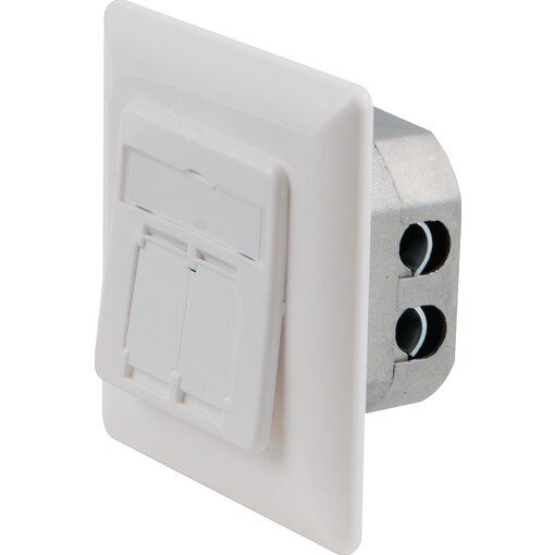 Netzwerkdose CAT 6 2-fach