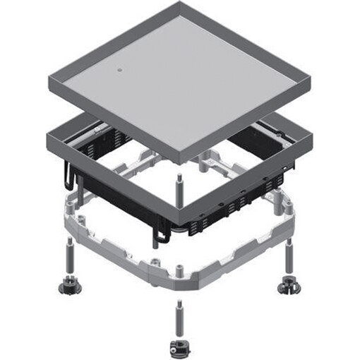 Blinddeckel Edelstahl quadratisch