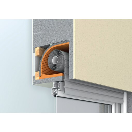 Rollladenkastendämmung ThermoSan-Flex Querschnitt