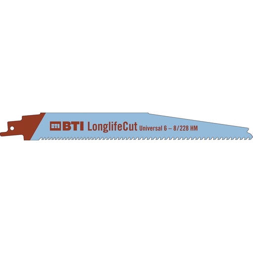 Reciprosägeblatt, Säbelsägeblatt, Reciprosägeblätter, Säbelsägeblätter, HM, Hartmetall, LongLifeCut, Universal, 6 - 8 / 228