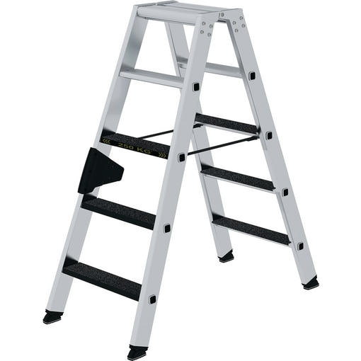 Stufen-Stehleiter, 2 x 5 Stufen, Günzburger Steigtechnik