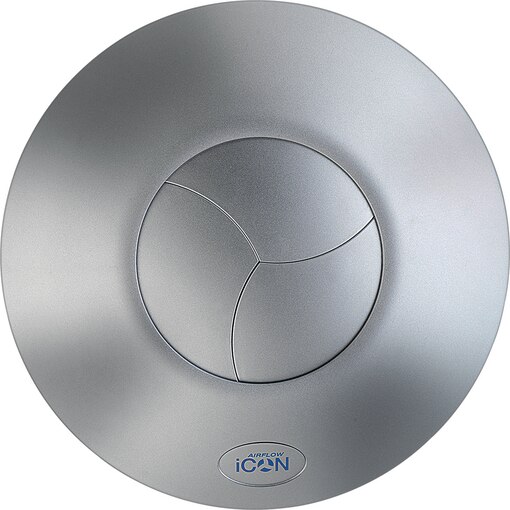 Roos iCon 15 Badlüfter Frontblende silber