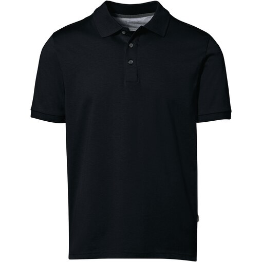 Polo-Shirt CottonTec Hakro Herren schwarz Vorderansicht