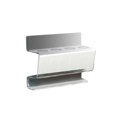 Halter f. Tafelschreiber, magnetisch, f. 4 Marker, Acryl, transparent