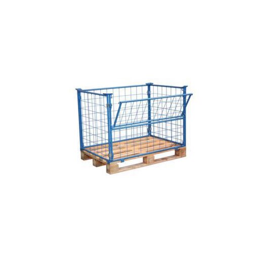 Paletten-Aufsatzrahmen,Drahtgitter,Auflast 1000kg,HxLxB 1000x1200x800mm