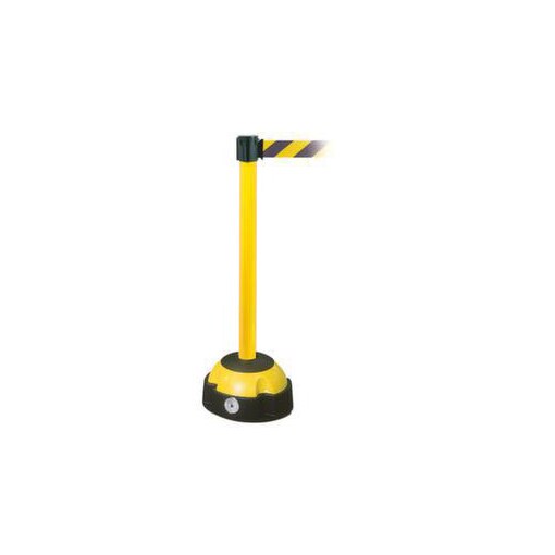 Gurtwarnständer, m. 1 Gurt(en), LxB 3m x50mm, Pfosten Ø 60mm