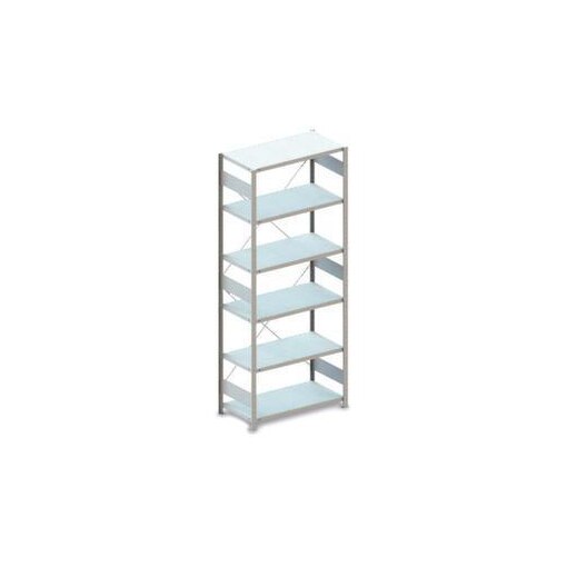 Systemregal, Grundfeld, CLIP, HxBxT 2500x1356x536mm, Fachl. 330kg