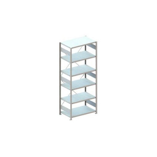 Systemregal, Grundfeld, CLIP, HxBxT 2500x1356x636mm, Fachl. 230kg