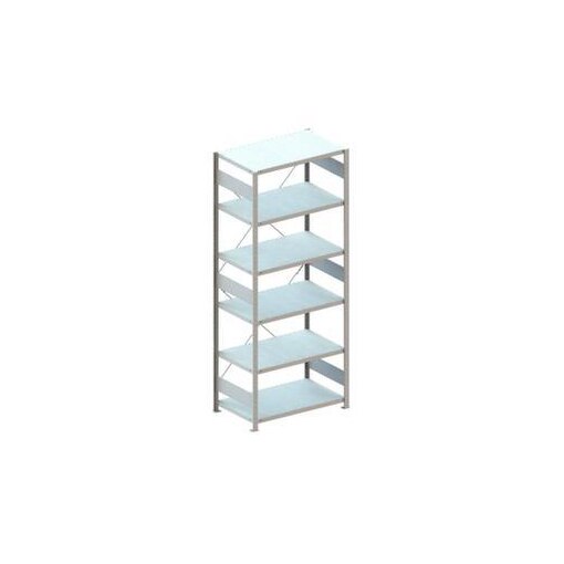 Systemregal, Grundfeld, CLIP, HxBxT 2500x1356x636mm, Fachl. 230kg