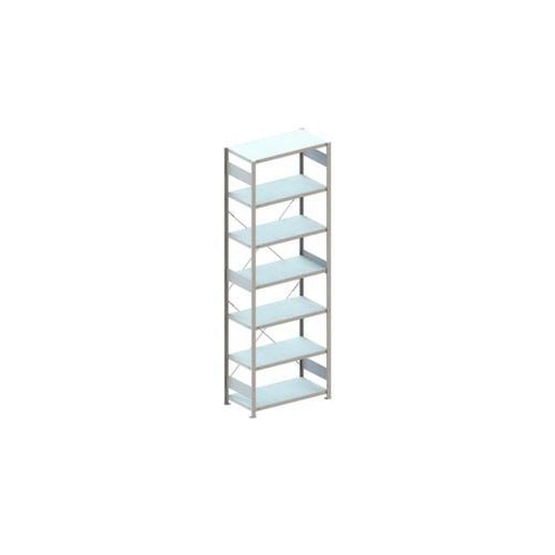 Systemregal, Grundfeld, CLIP, HxBxT 3000x1356x536mm, Fachl. 230kg