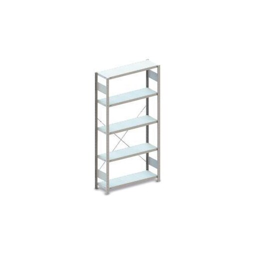 Systemregal,Grundfeld,CLIP,HxBxT 2000x806x336mm,Fachl. 100kg,5xStahlboden