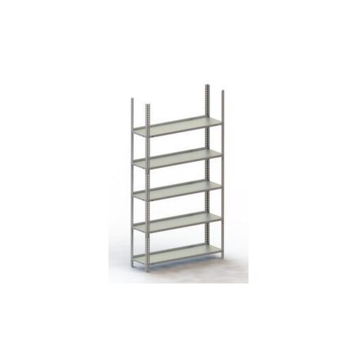 Aktenregal, Grundfeld, HxBxT 1850x1004x304mm, Fachlast 80kg, 5xStahlboden