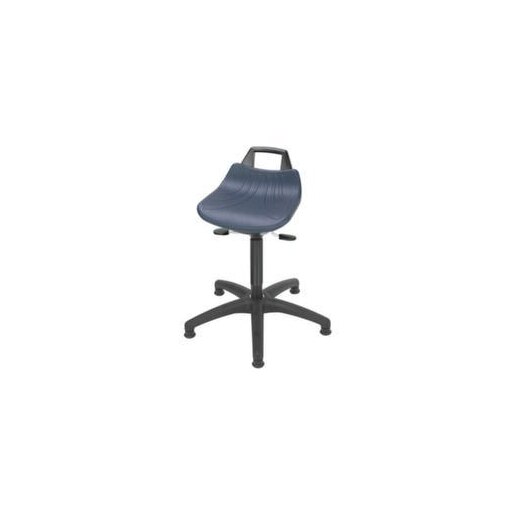 Hocker,Sitz H 630-890mm,Sitz blau,Gestell schwarz,Lift schwarz,Gleiter