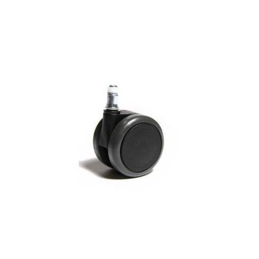 Bürostuhlrollen, f. alle Hartböden, schwarz, Gehäuse schwarz, Stift 11mm