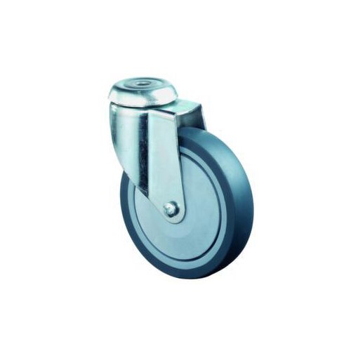 Lenkrolle, Tragl. 100kg, TPE-Bereifung, ØxB 125x31mm, Kugellager