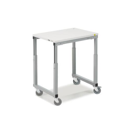 Beistellwagen, HxBxT 650-900x700x500mm, 1 Ebene(n), Ebenen RAL7035