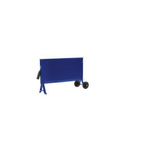 Abrollgerät, f. Stahlband, f. Band B 19mm, 2 Räder, blau